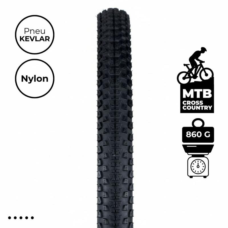 Pneu aro 29 x 2.10 bike mtb Rubbest Extreme kevlar 60 tpi Cor